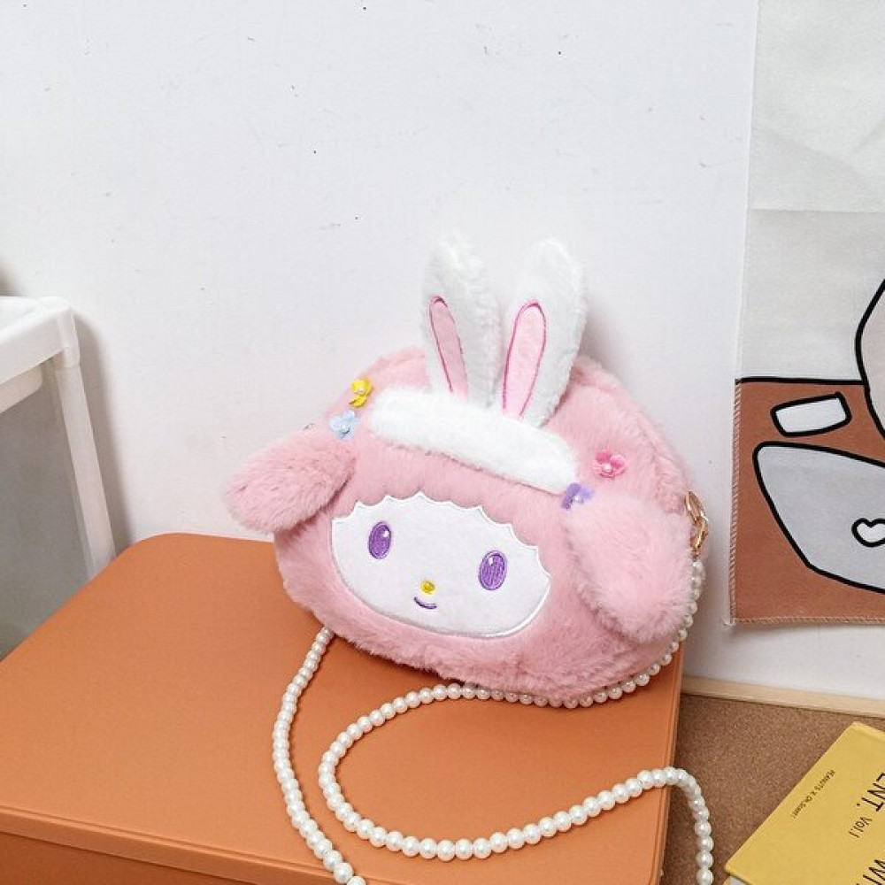 Beautifyy Melodi Sevimli Tavşan Peluş Oyuncak Sırt Çantası Kızlar Çapraz Gövde Peluş Çanta Karikatür Pembe Tavşan Omuz Çanta (Yurt Dışından) Bayan Çanta ve Cüzdan Fiyatı