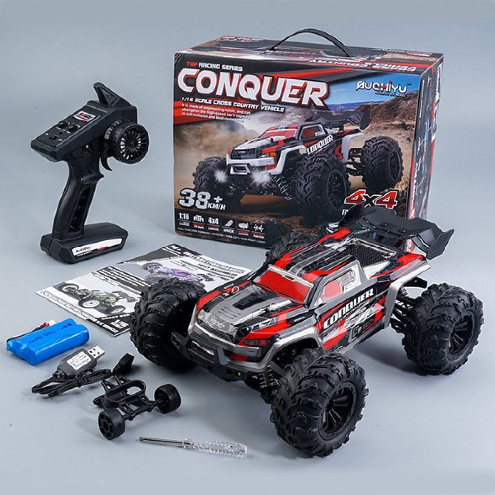 Beautifyy Rc Araba Off Road 4WD LED Farlışı Ile 2.4g 50 Km Yüksek Hızlı Drift Rc Canavar Kamyon (Yurt Dışından) - Kırmızı Oyuncak Araç Fiyatı