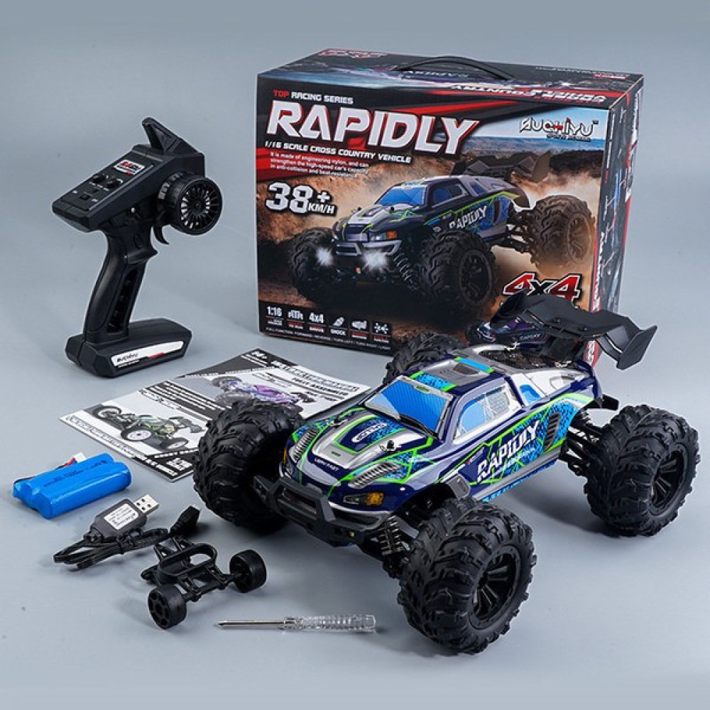 Beautifyy Rc Araba Off Road 4WD LED Farlışı Ile 2.4g 50 Km Yüksek Hızlı Drift Rc Canavar Kamyon (Yurt Dışından) - Mavi Oyuncak Araç Fiyatı