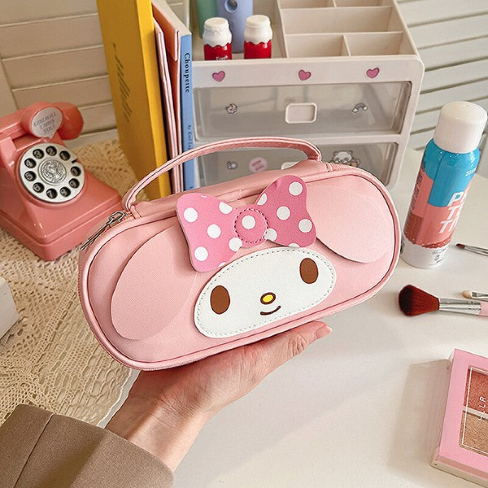 Beautifyy Sanrio Pio Kuromi Melodisi Büyük Kapasiteli Kalem Kılıfı Kız Kalp Kırtasiye Çantası Öğrenci Sevimli Kalem Kılıfı (Yurt Dışından) - Pembe Kalemlik (Kalem Kutusu) Fiyatı