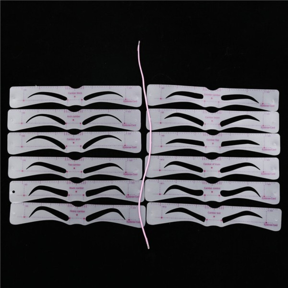 Beauty Box Cosmetic Kolay Kaş Şekillendirici Şablon Kart Kalıp Kolay Kaş Çizim Eyebrow Stencil Kaş Seti - 001 Makyaj Ürünleri Fiyatı