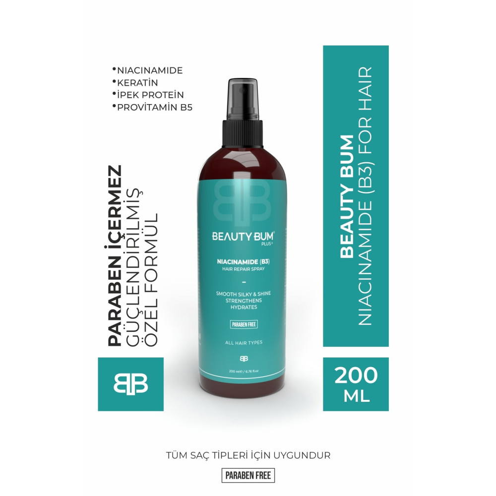BEAUTY BUM Niacinamide B3 Hair Repair Spray Şampuan ve Saç Kremi Fiyatı