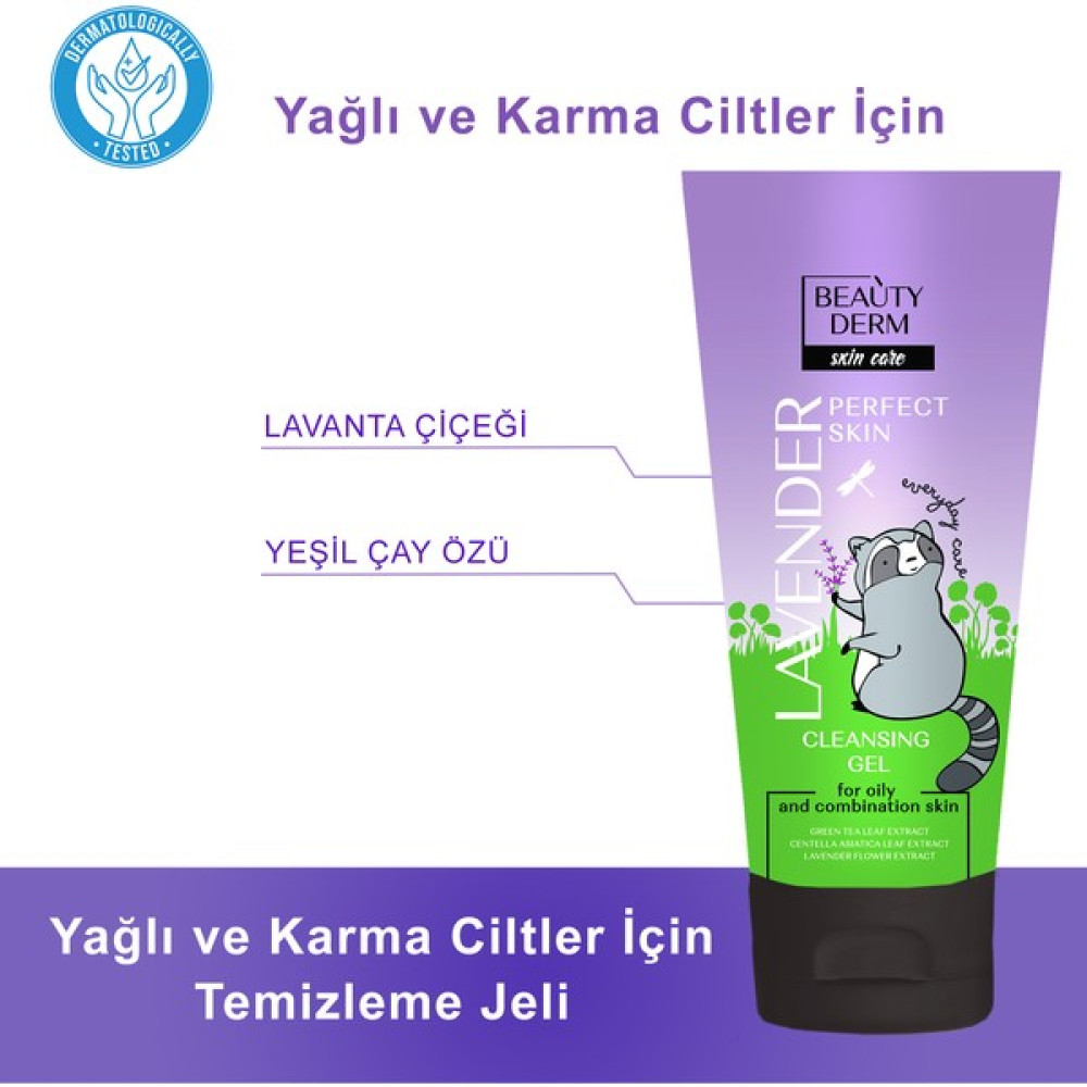 Beauty Derm Yüz Yıkama Jeli Lavanta Jeli 150 Ml Yağlı Cilt Için Cilt Temizleme ve Peeling Fiyatı