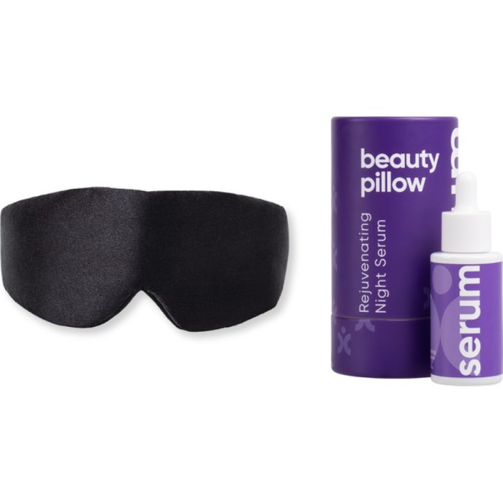 Beauty Pillow %100 İpek Uyku Maskesi Göz Bandı Siyah Renk + Onarıcı & Canlandırıcı Gece Serumu Anti-Aging / Yaşlanma Karşıtı Fiyatı