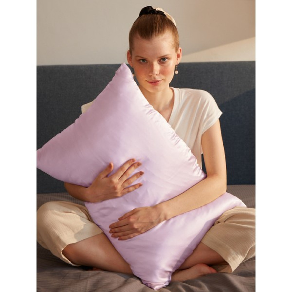 Beauty Pillow %100 İpek Yastık Kılıfı Lila Renk (Standart 50X70CM) - 50X70 Yastık Kılıfı Fiyatı