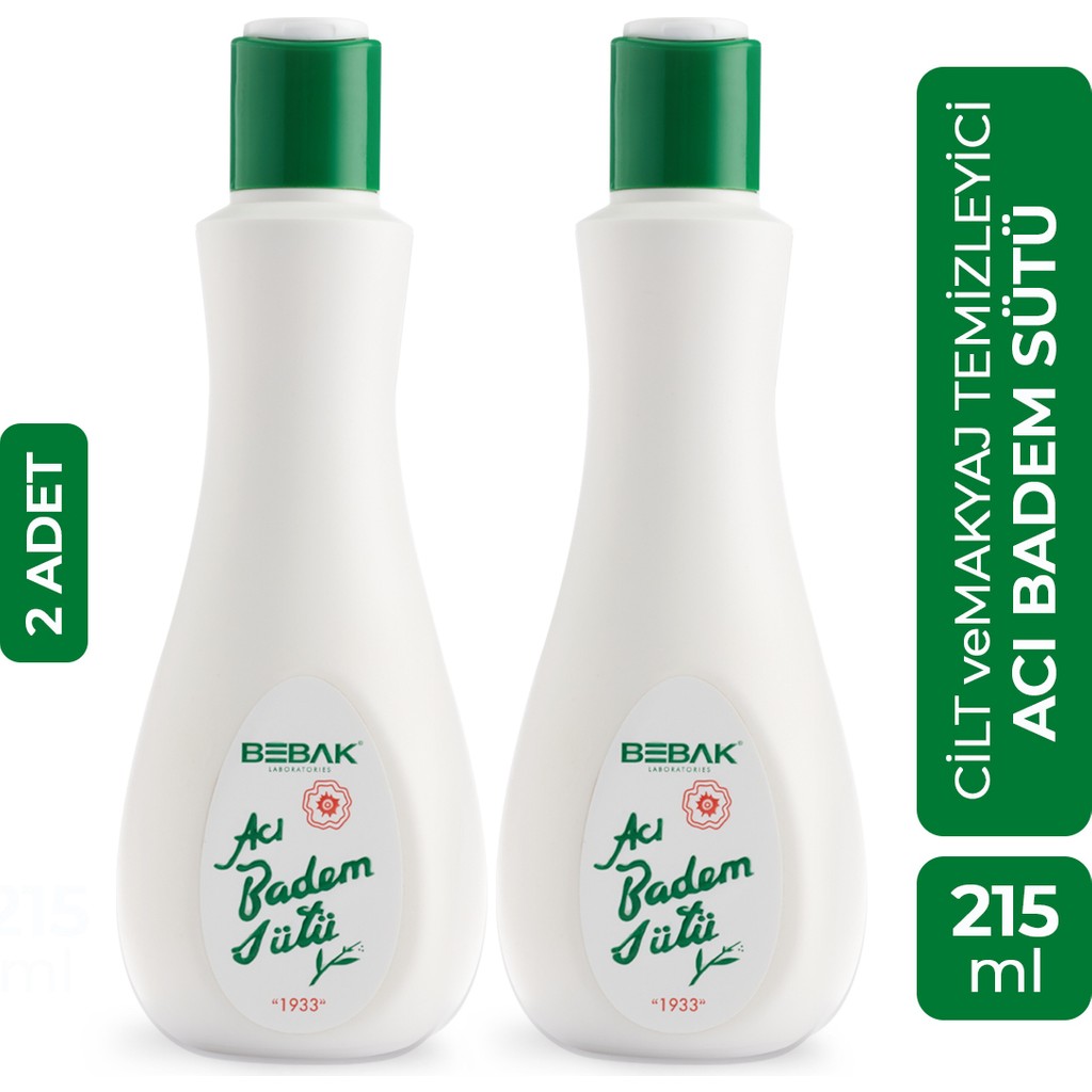 Bebak Acı Badem Süt 215GR Büyük Boy 2 Adet Diğer Fiyatı