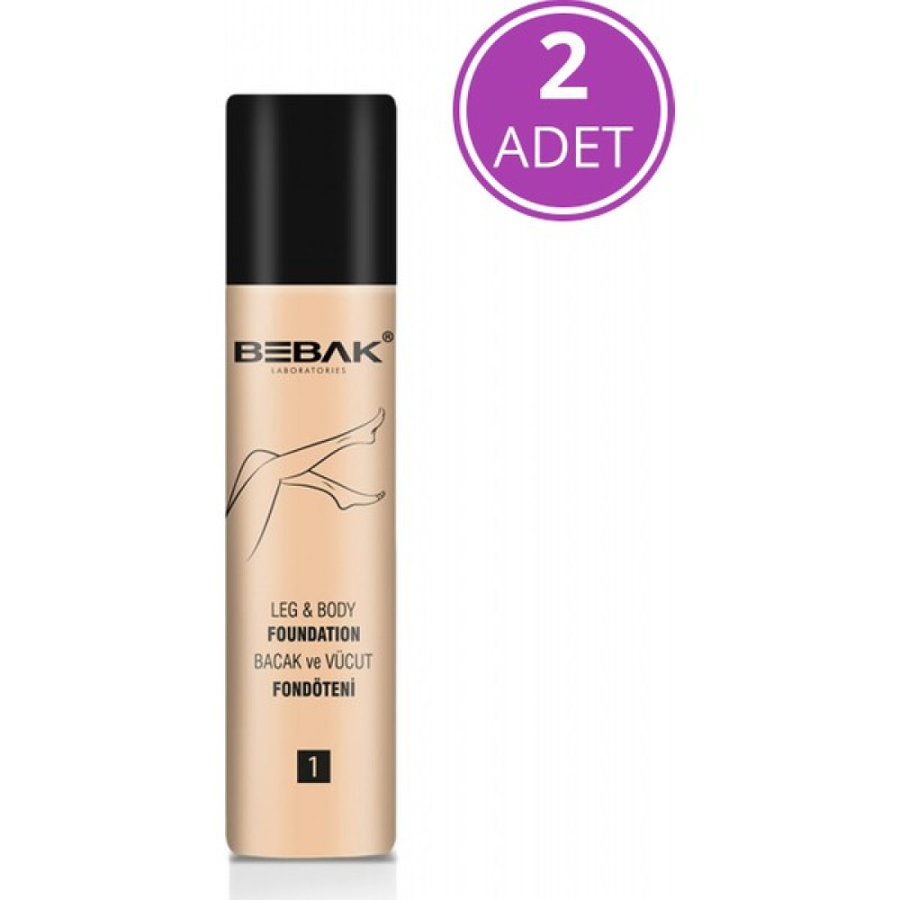 Bebak Bacak Fondoteni Lıght Açık 1 Numara 75 ml - 2 Adet Fondötenler Fiyatı