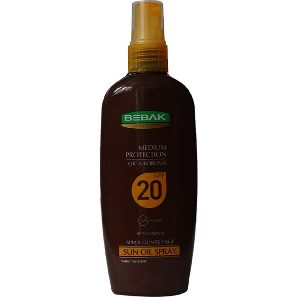 Bebak Güneş Yağı 20 Spf Orta Koruma Sprey 150 ml Oto Boyaları Fiyatı