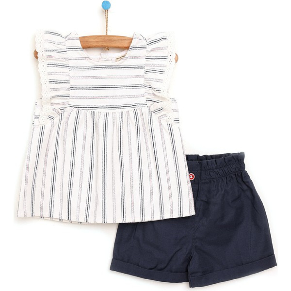Bebbek Marine Girl Bluz-Şort Kız Bebek Bebek Giysi Takım Fiyatı