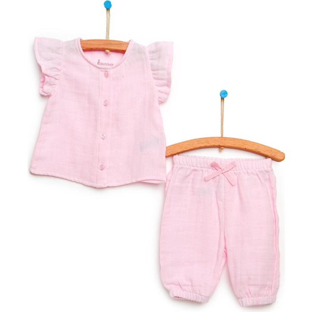 Bebbek Yenidoğan Organik Spring Love Tshirt - Pantolon 2li Set Kız Bebek Bebek Giysi Takım Fiyatı