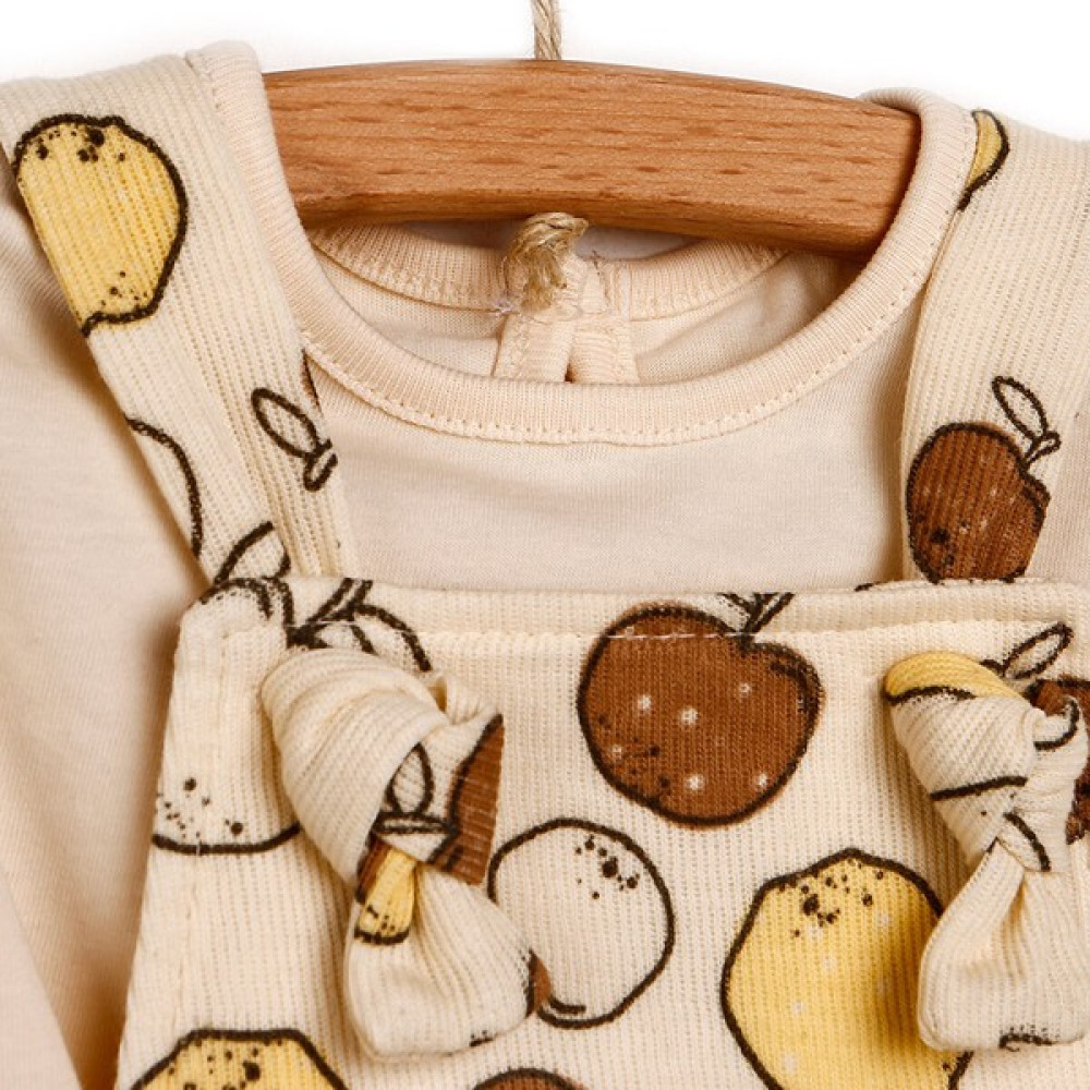 Bebbek Yenidoğan Spring Fruits Elbise-Tshirt 2li Takım Kız Bebek10 Bebek Giysi Takım Fiyatı