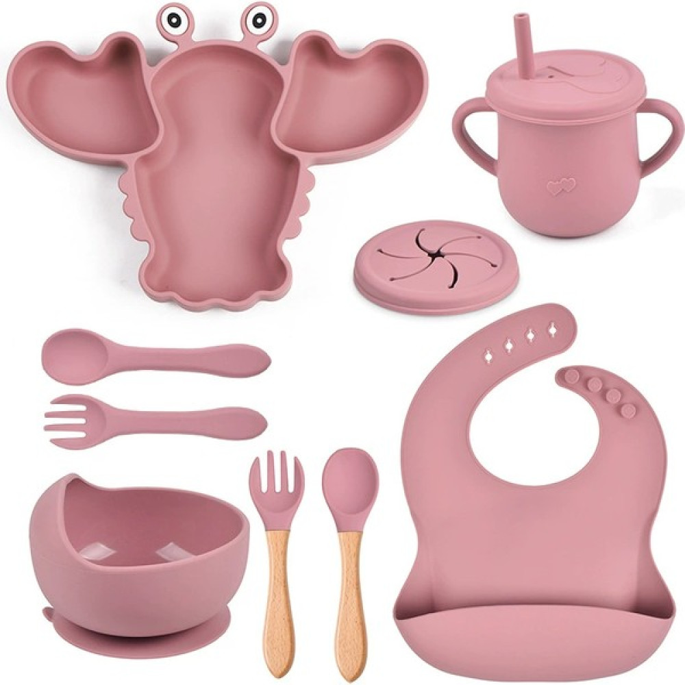 Bebbly 9 Parçalı Çocuk Istakoz Silikon Çatal Bıçak Seti (Yurt Dışından) - Kırmızı Oto Boyaları Fiyatı