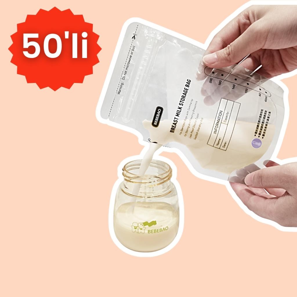 Bebebao Anne Sütü Saklama Poşeti 200 ml 50'li Diğer Fiyatı