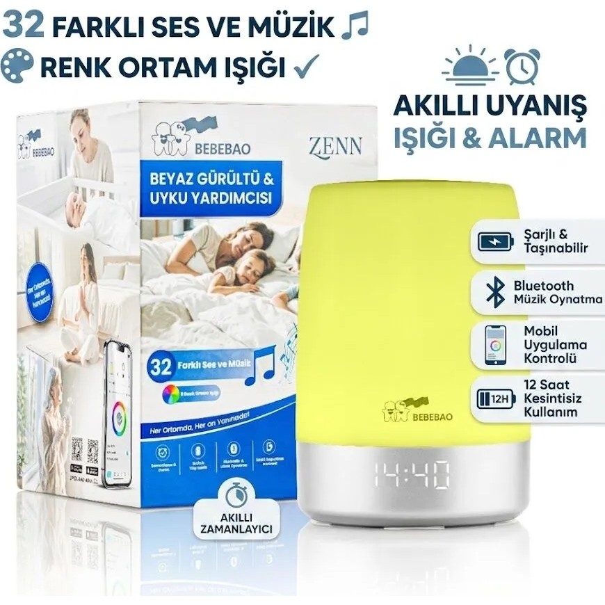 Bebebao Zenn Akıllı Beyaz Gürültü Uyku Arkadaşı - Renkli Diğer Fiyatı