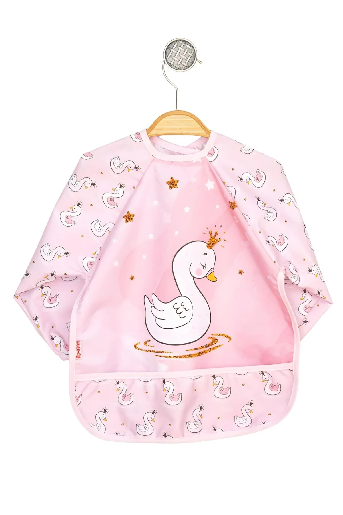 Bebechi Bebek Kuğu Desenli Su Geçirmez Uzun Kollu Mama Ve Etkinlik Önlüğü" Mama Önlüğü Fiyatı