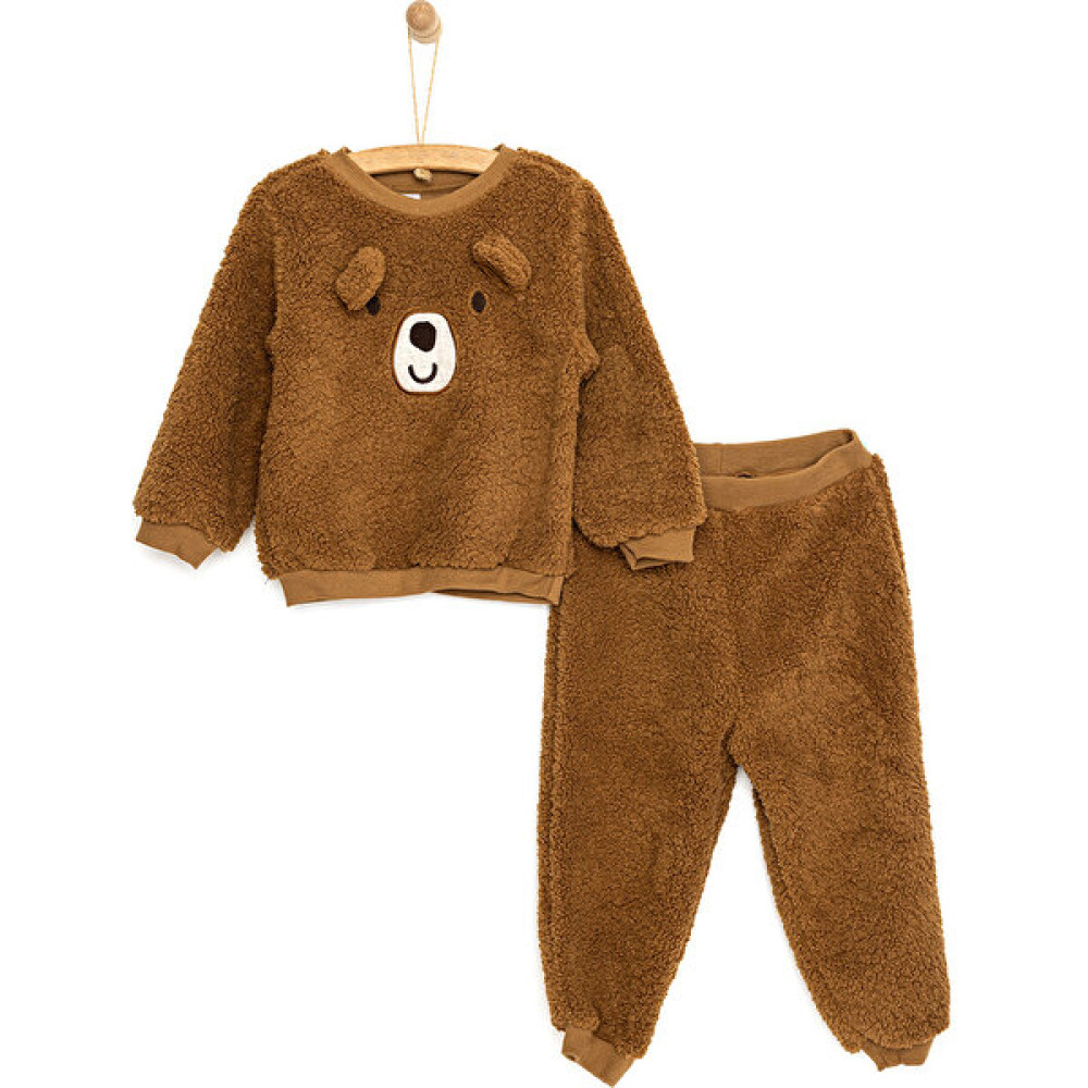 Bebecix Cute Bear Hugs Sweatshirt-Patiksiz Alt Erkek Bebek Bebek Giysi Takım Fiyatı