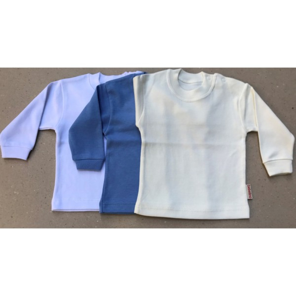 Bebedino Uzun Kollu Bebek Üst Badi (3 Lü Paket) (Beyaz,koyumavi,krem) 0-24 Ay Arası Bebek Zıbın Seti Fiyatı