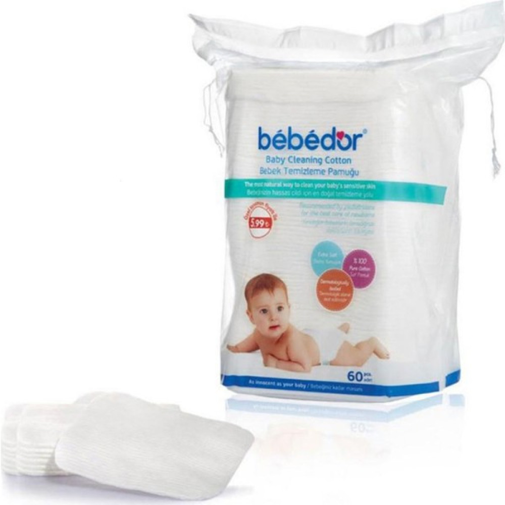 Bebedor Bebek Temizleme Pamuğu 60'lı x 30 Adet (1 Koli) Bebek Kulak Çubuğu Fiyatı