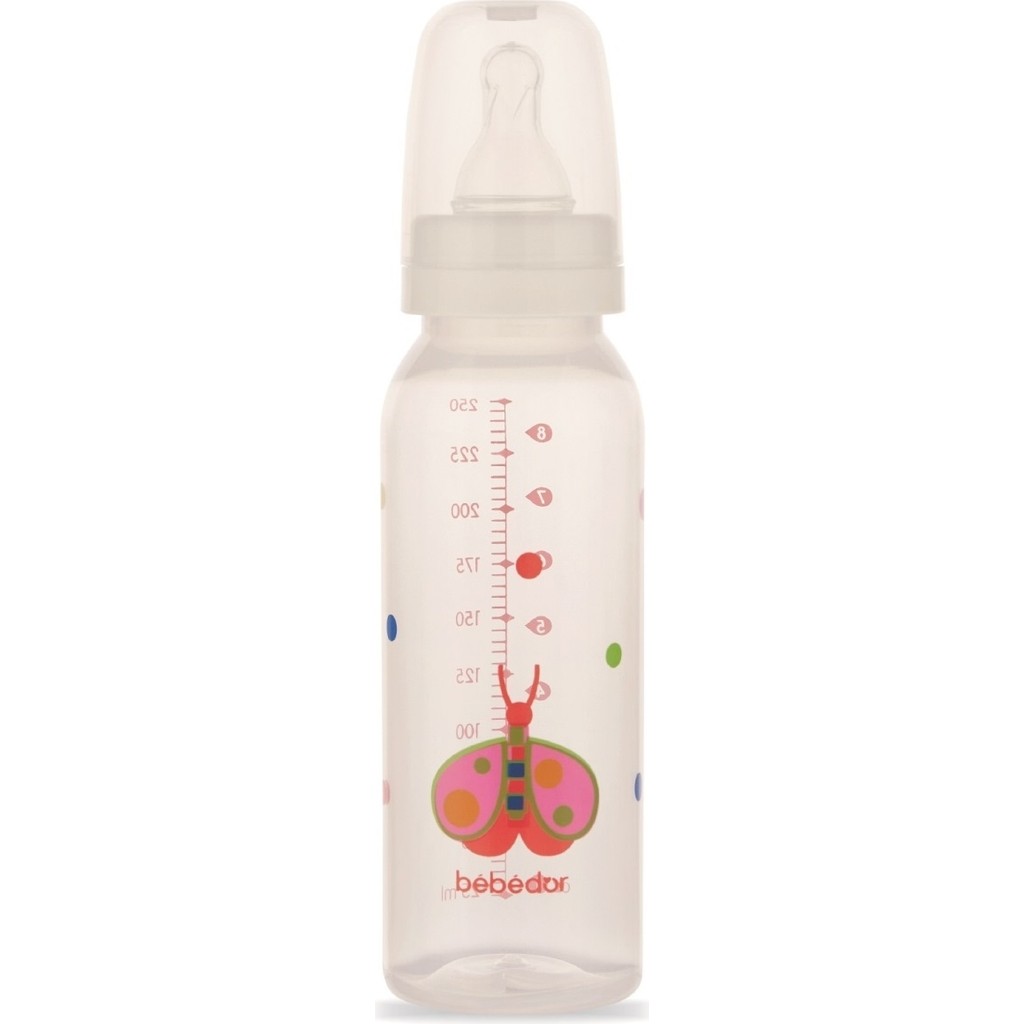 Bebedor Desenli Pp Biberon 250ML (KOD:24302) - Kırmızı - 250 ml Biberon Fiyatı