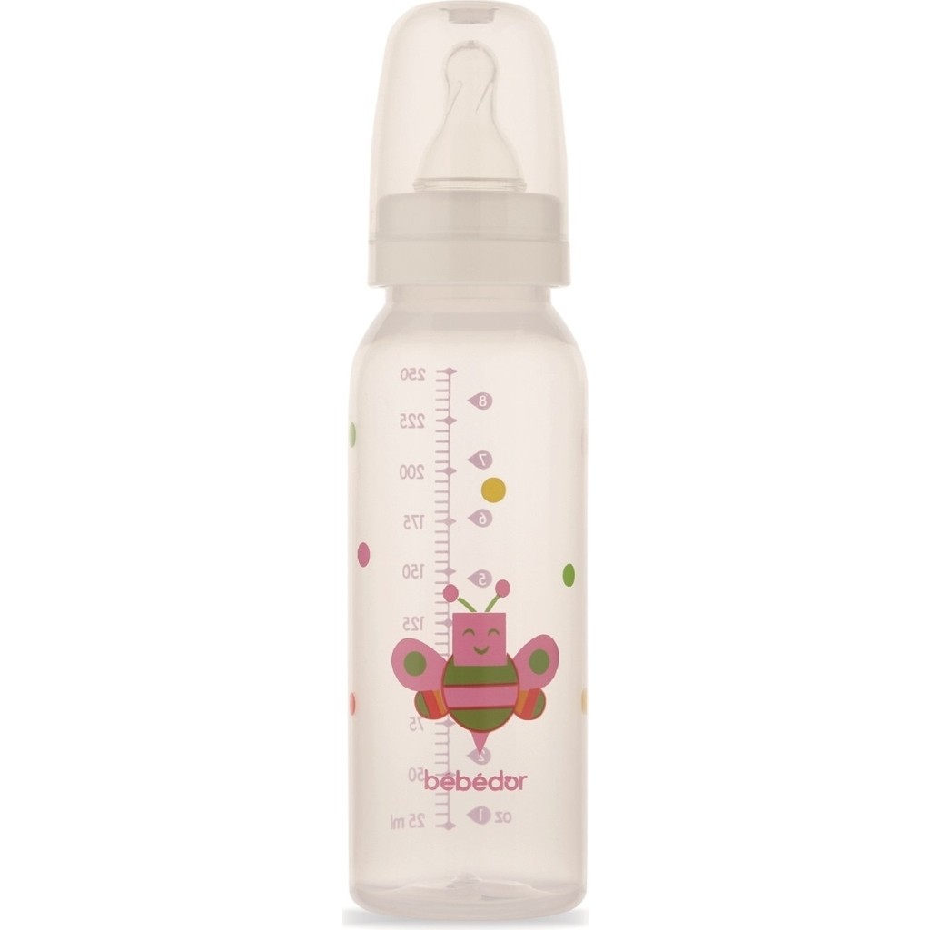 Bebedor Desenli Pp Biberon 250ML (KOD:24302) - Pembe - 250 ml Biberon Fiyatı