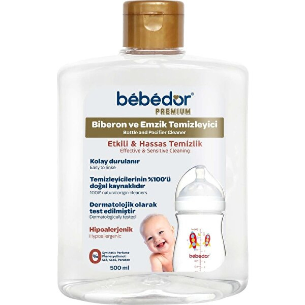 Bebedor Emzik ve Biberon Temizleyici 500 ml - Açık Mavi Biberon Fiyatı