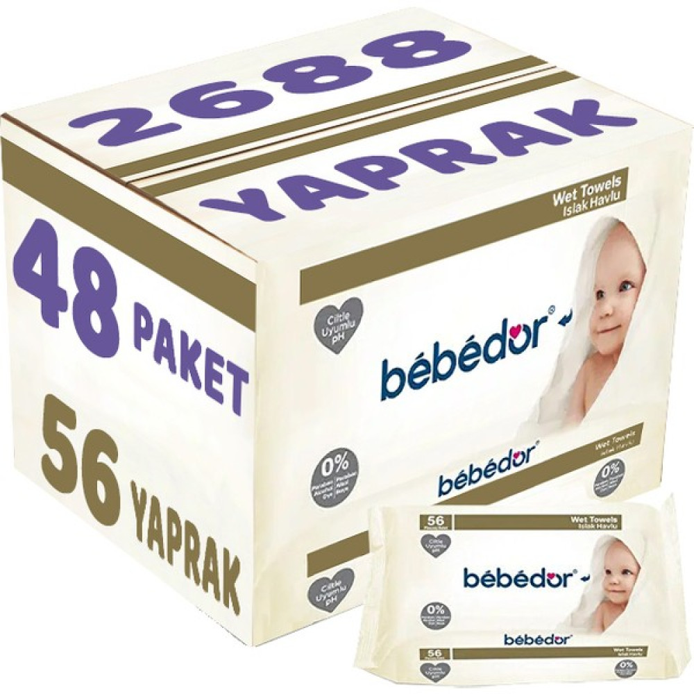 Bebedor Islak Havlu Mendil Klasik 56 Yaprak 48 Li Set (2688 Yaprak) Oto Boyaları Fiyatı