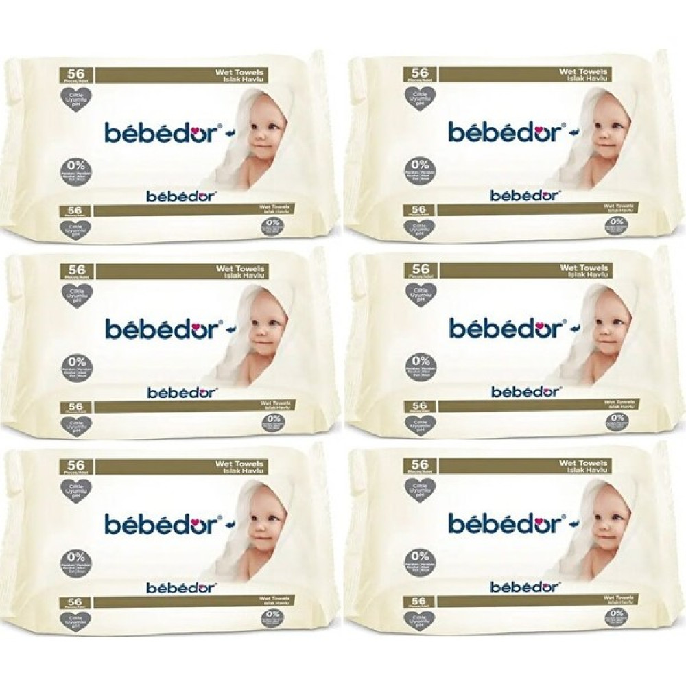 Bebedor Islak Havlu Mendil Klasik 56 Yaprak 6 Lı Set (336 Yaprak) Oto Boyaları Fiyatı