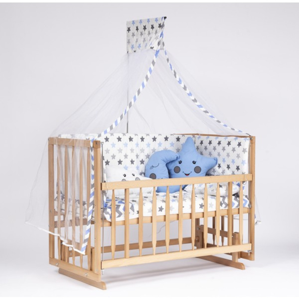 Bebeget Süper Ahşap Doğal Beşik 4 Kademeli Anne Yanı Sallanır Bebek Beşiği 60X120 -Uyku Seti+Yatak D13 Beşik Fiyatı