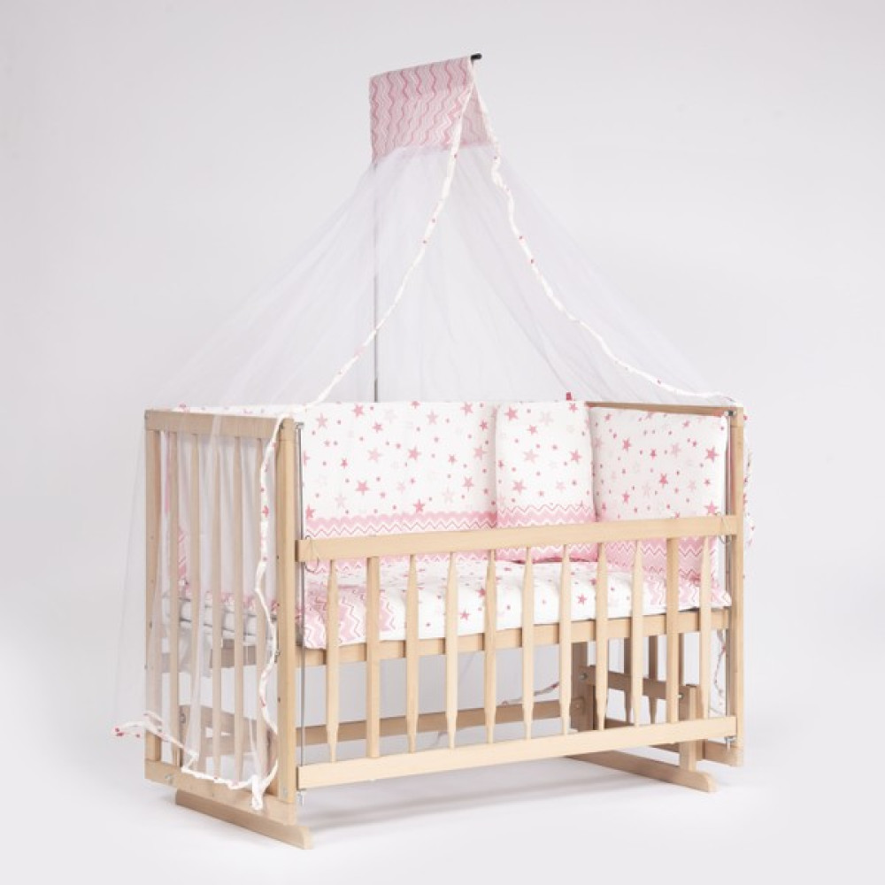 Bebeget Süper Full Natural Ahşap Beşik 4 Kademeli Anne Yanı Sallanır Bebek Beşiği 60X120 -S05 Uyku Set+Yatak Beşik Fiyatı
