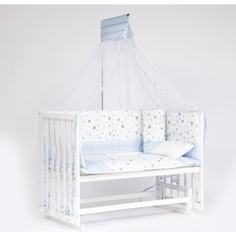Bebeget Süper Natural Ahşap Beşik 4 Kademeli Beyaz Anne Yanı Sallanır 60X120-B07 Mvstar Uyku Seti+Yataklı Beşik Fiyatı