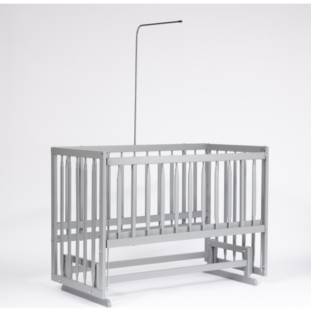 Bebeget Süper Natural ahşap Beşik 4 Kademeli Gri Anne Yanı Sallanır Bebek Beşiği 60X120 -Boş Beşik﻿﻿﻿﻿ Beşik Fiyatı