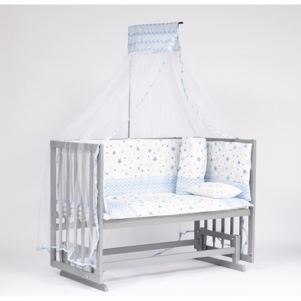Bebeget Süper Natural ahşap Beşik 4 Kademeli Gri Anne Yanı Sallanır Bebek Beşiği 60X120 -Uyku Seti+Yatak G8 Beşik Fiyatı
