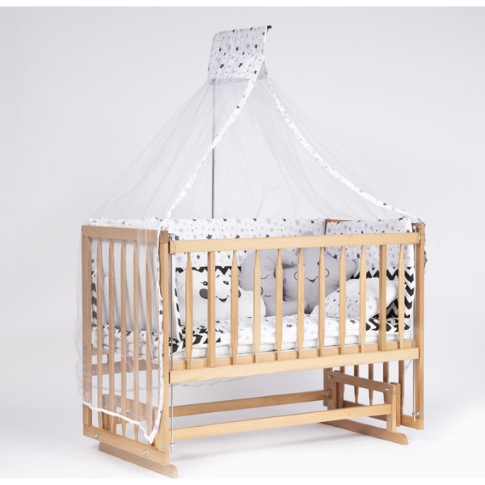 Bebeget Vernikli 60x120 4 Kademeli Anne Yanı Sallanır Bebek Beşiği -Uyku Seti+Yatak D5 Beşik Fiyatı