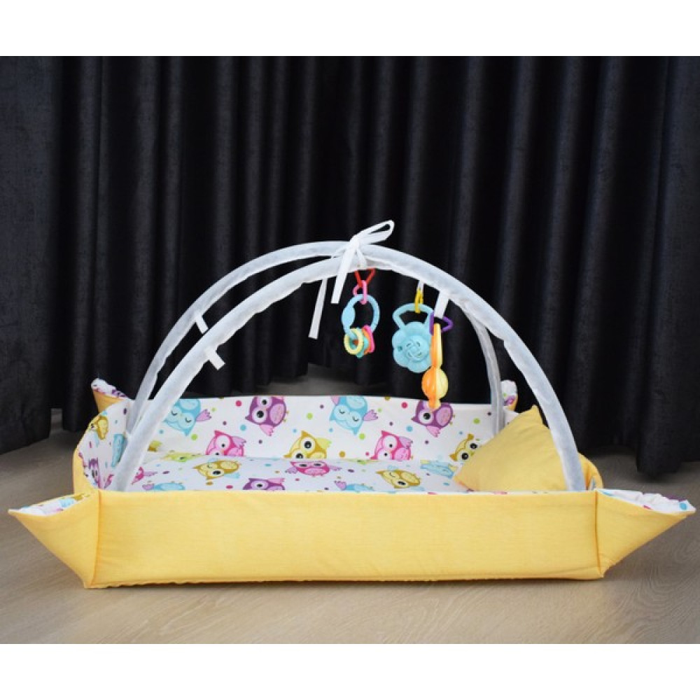 Bebeğimister Pamuk 100% Bebek Oyun Halısı ve Çocuk Alanı - 112 x 78 cm - Sarı Oyuncak Fiyatı