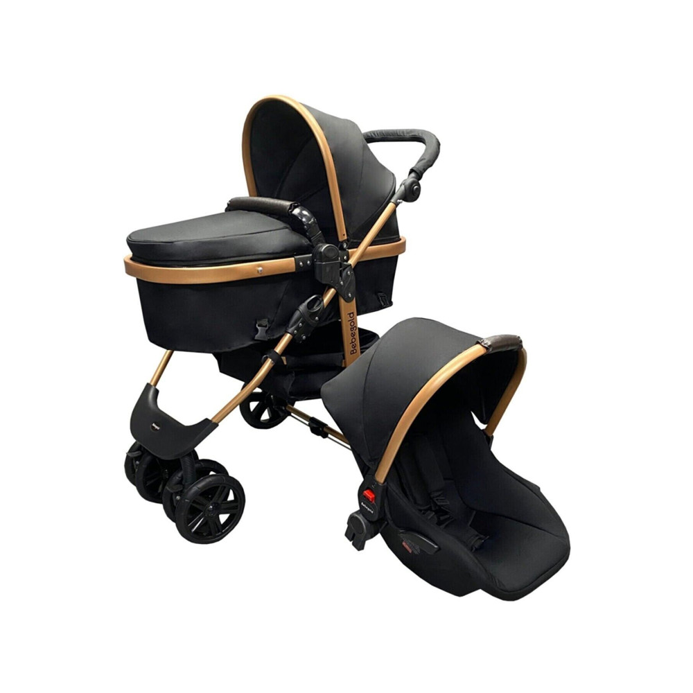 BEBEGOLD Classic Black Travel Sistem ( Seyahat Sistem ) Bebek Arabası Bebek Arabası ve Pusetler Fiyatı