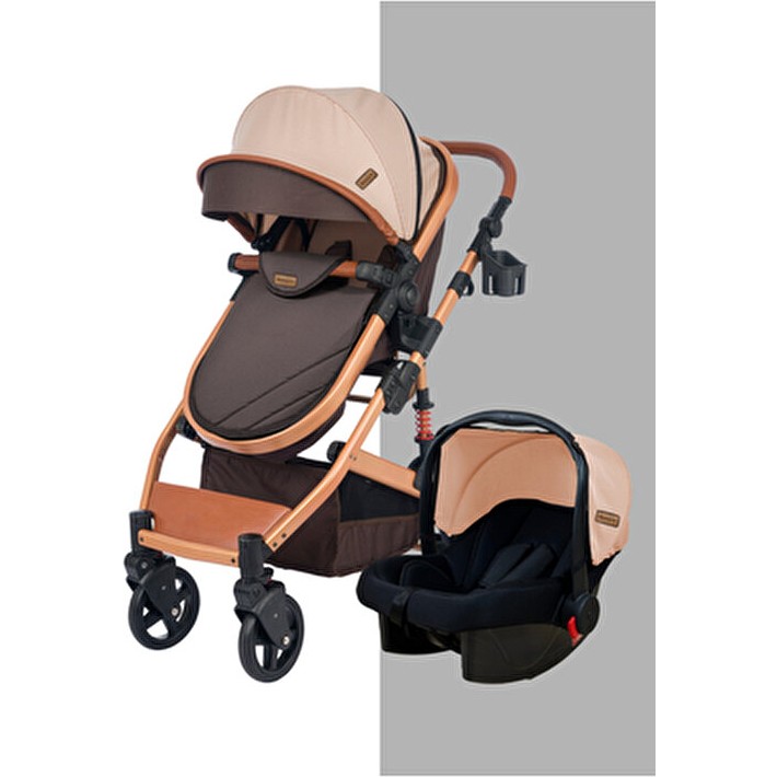 Bebegold Truva Travel Sistem Bebek Arabası - Kahverengi Bebek Arabası ve Pusetler Fiyatı