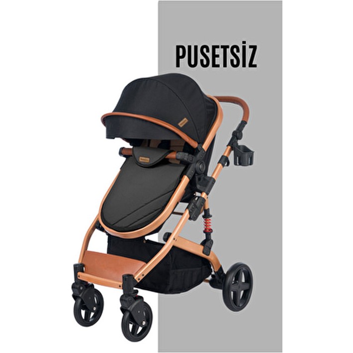 Bebegold Truva Travel Sistem Bebek Arabası Pusetsiz - Siyah Bebek Arabası ve Pusetler Fiyatı