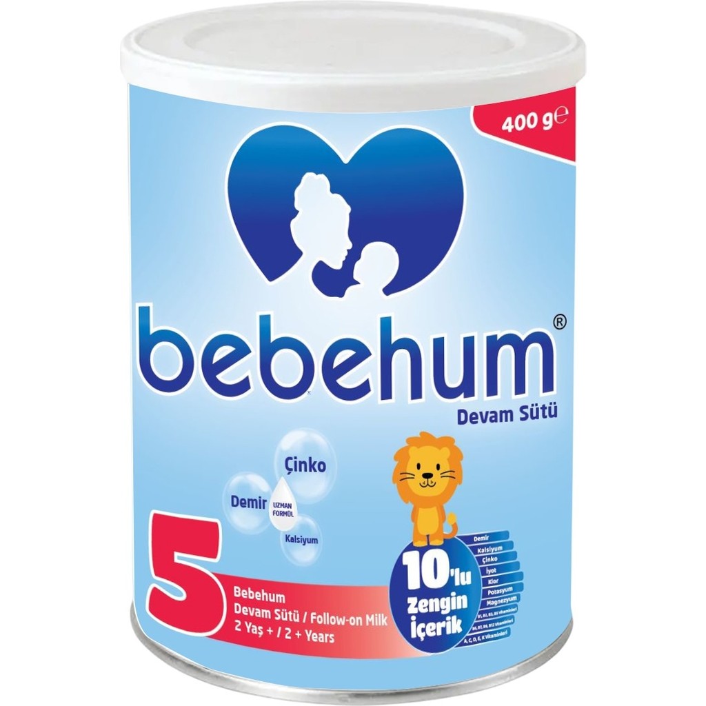 Bebehum 5 Numara Teneke Devam Sütü 2 Yaş+ 400 gr Bebek Mamaları Fiyatı