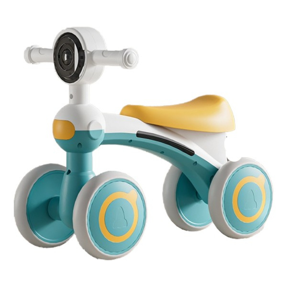 Bebek Kaydırıcı, Çocuk Denge Arabası, Bebeğin Pedalsız Kayan Yürüteç, Yürümeye Başlayan Çocuk Eğitici Dört Tekerlekli Araç (Yurt Dışından) - Mavi Yürüteç Fiyatı