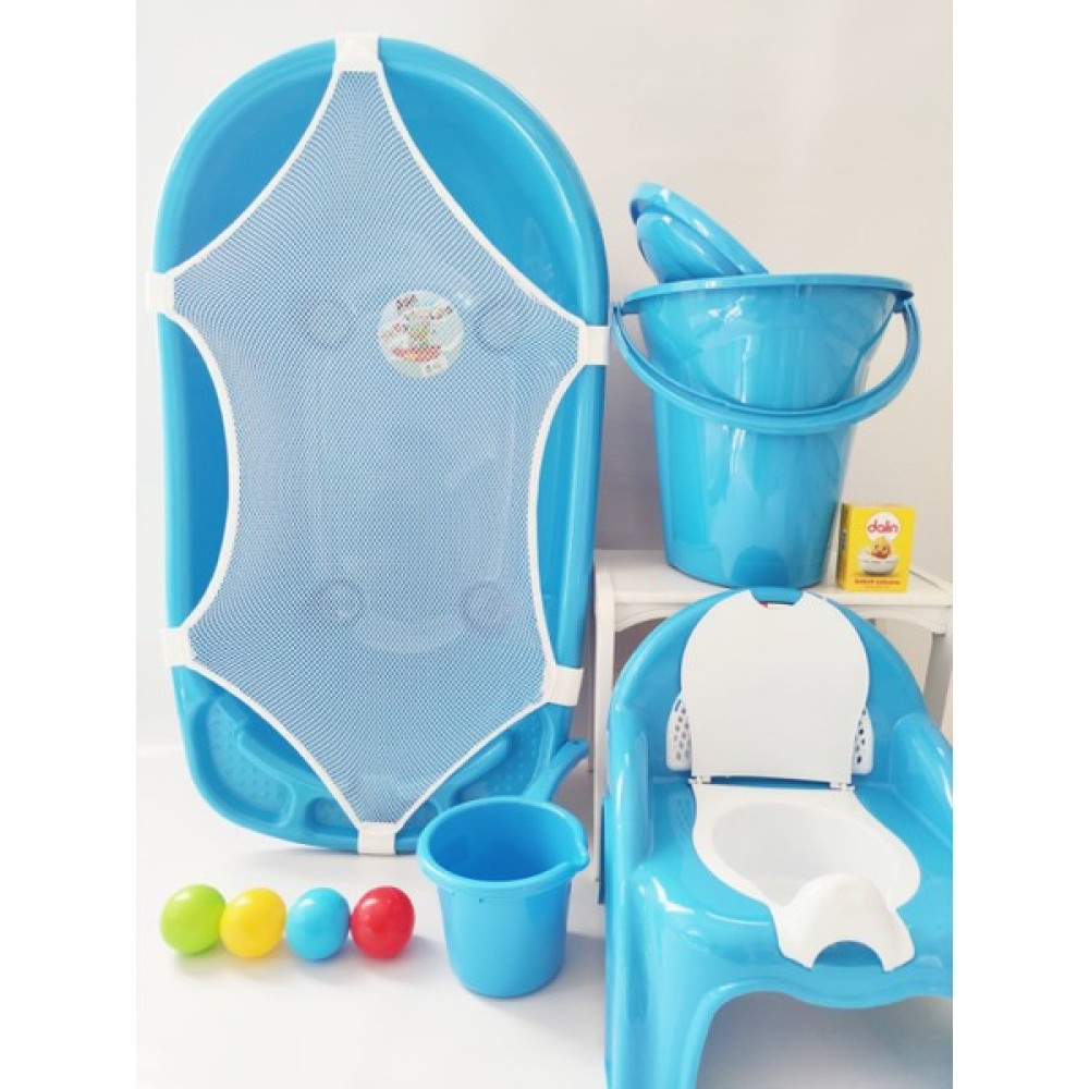 Bebek Mağazam Küvet Seti - Mavi Bebek Banyo Küveti Fiyatı