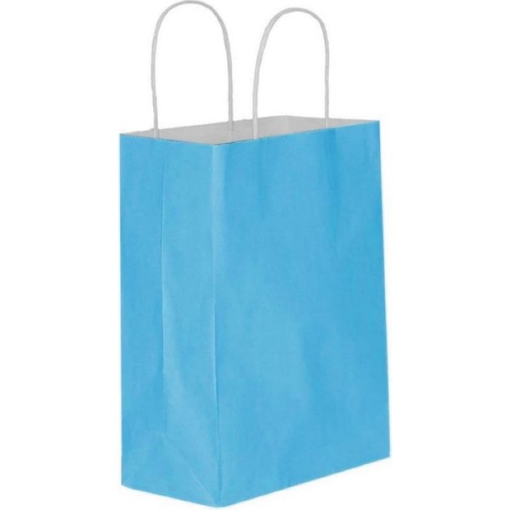 Bebek Mavisi Kağıt Poşet 25x31x12cm - 50 Adet Nalburiye & Hırdavat Fiyatı