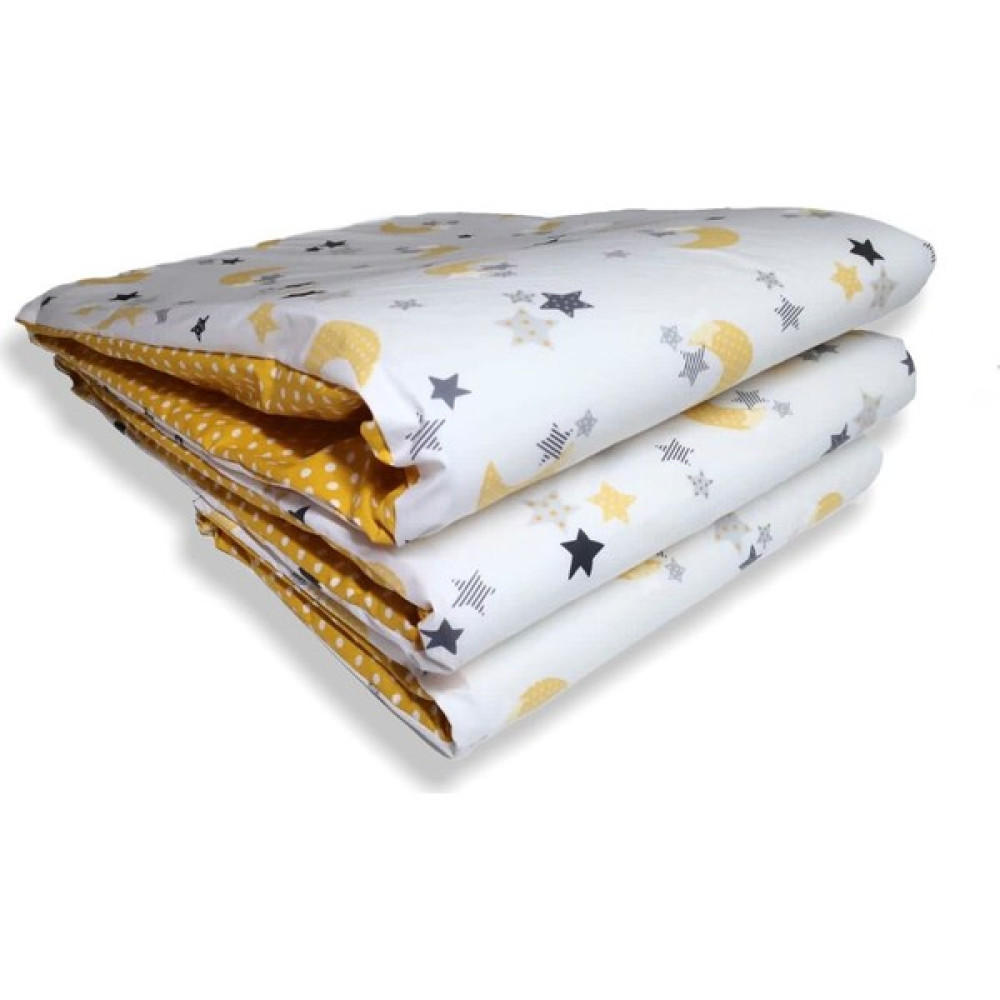 Bebek Özel Bebek Çocuk Beşik Kenar Koruma 70 x 110 Park Beşik Için (4 Parça) Bariyer Bumper Sarı Hilal/sarı Puantiyeli Bebek Uyku Seti Fiyatı