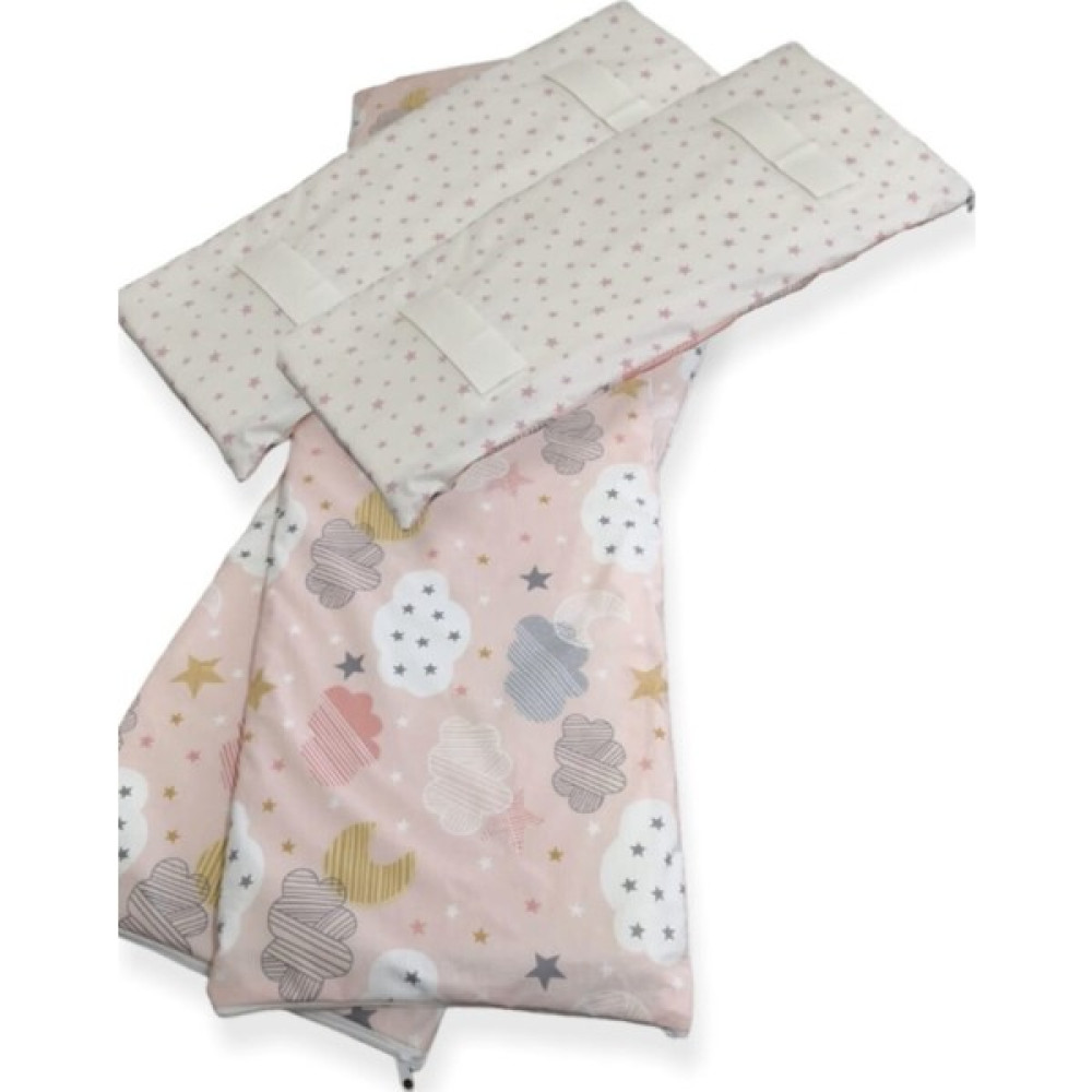 Bebek Özel Bebek/çocuk Beşik Kenar Koruma 80X180 Beşik Için (4 Parça) Somon Bulutlu/yıldızlı Bebek Uyku Seti Fiyatı