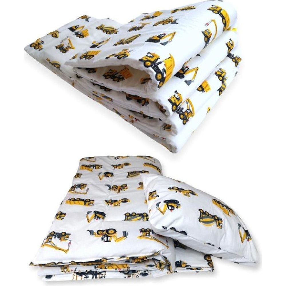 Bebek Özel Bebek/çocuk Uyku Seti Iş Makineli Desen 7 Parça - 60 x 120 cm - Renkli Bebek Uyku Seti Fiyatı