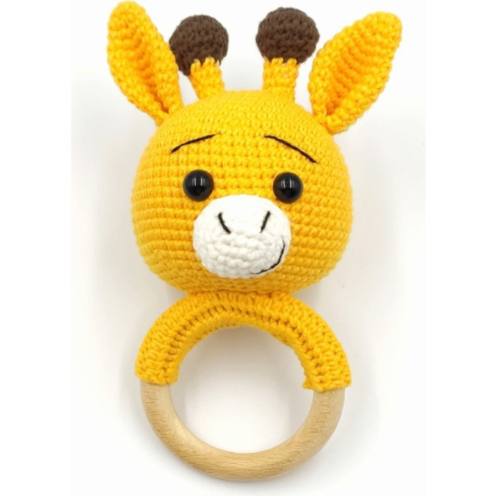Bebek Star Amigurumi Zürafa Çıngırak - Beyaz Bebek Oyuncakları Fiyatı