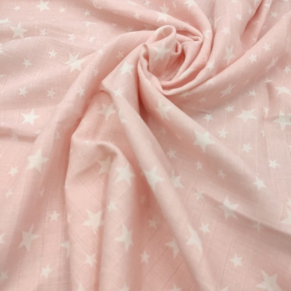 Bebek Star Müslin Örtü Pembe Yıldız Desenli 80x100 cm - 100 x 120 cm Hamilelik ve Emzirme Fiyatı