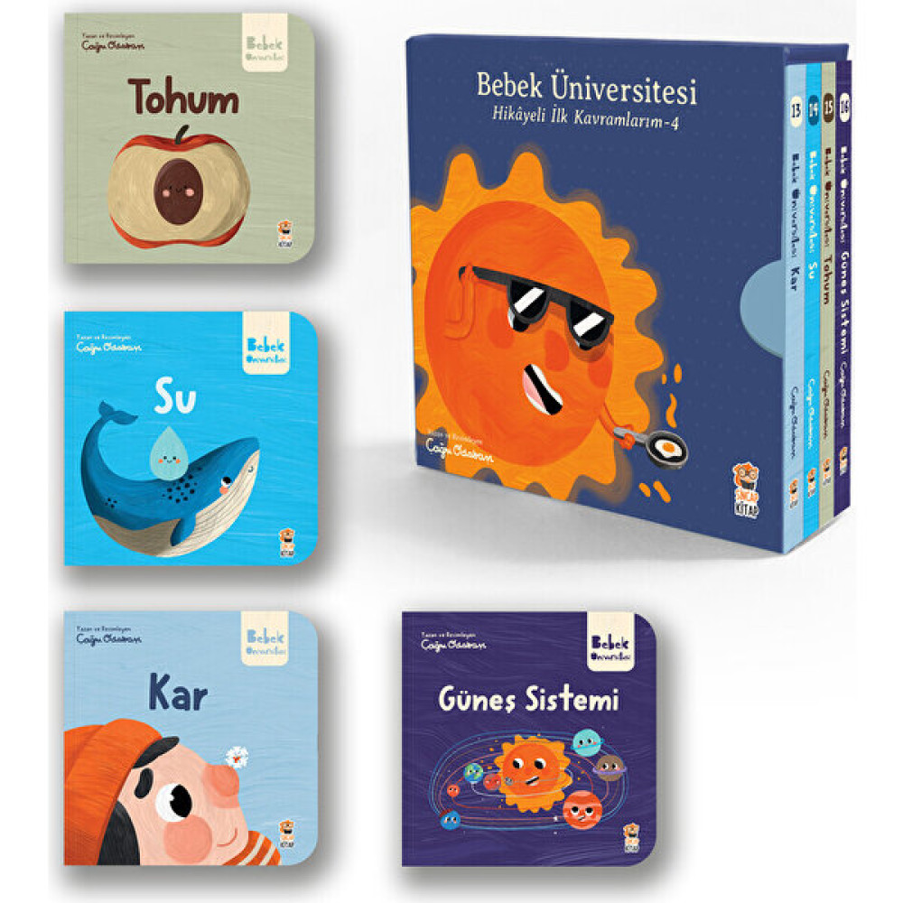 Bebek Üniversitesi Seti 4: Hikayeli İlk Kavramlarım (4 Kitap Takım) - Çağrı Odabaşı Çocuk Öykü Fiyatı