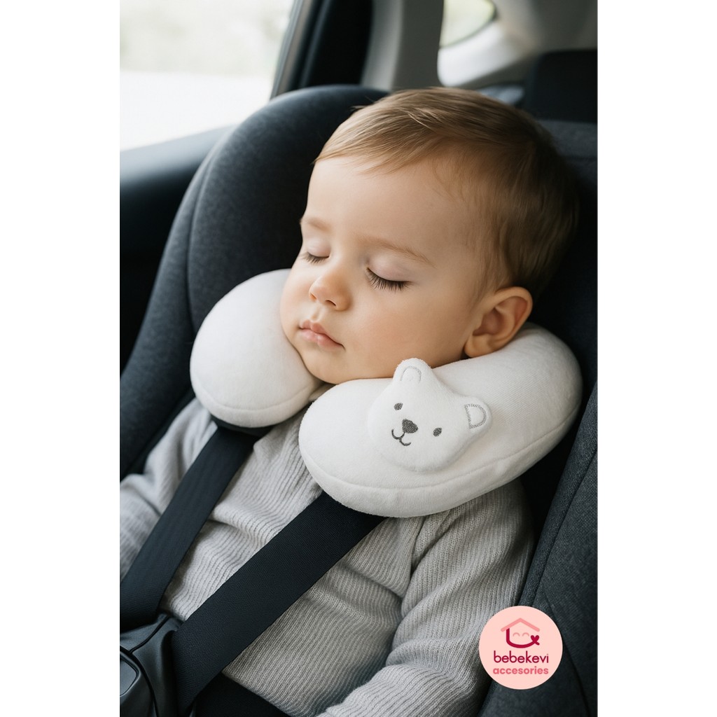 Bebekevi Bebek Boyun Seyahat Oto Yastığı - Araba & Puset & Uçak Için Destek Yastığı - Bej Bebek Arabası ve Pusetler Fiyatı