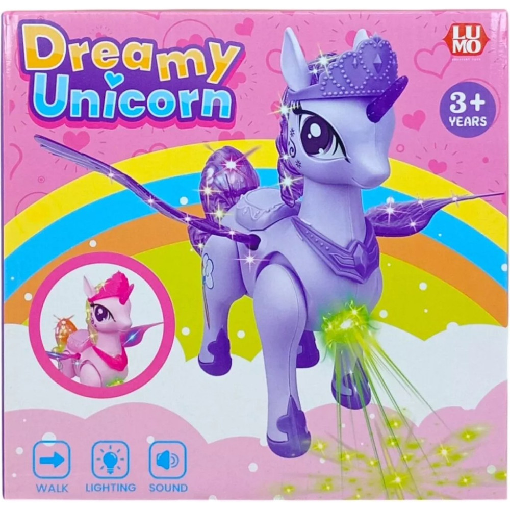 Bebeklerin Emekleme Arkadaşı Sesli Işıklı Yürüyen Unicorn Oyuncak - Mor Anne Bebek Oyuncak Fiyatı