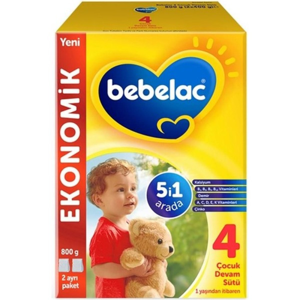Bebelac Bebek Devam Sütü No4 800GR Brnm [gymberq] Mama Seti Fiyatı